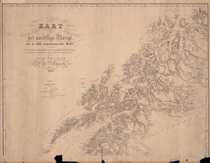 Mapa severního Norska podle nejlepších dostupných zdrojů